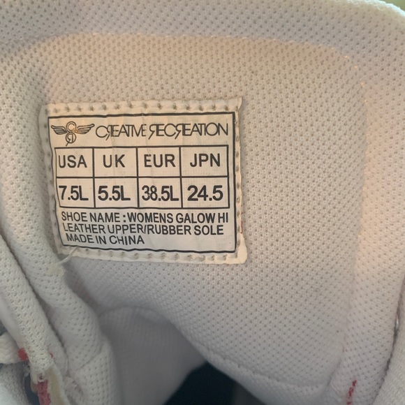 NWOT Creative Recreation Athletic Sneakers - Picture 7 of 7